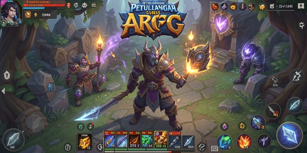 Tampilan seru dari gameplay ARPG di 234E.