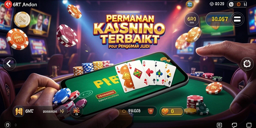Tampilan permainan Kasino di 6RT yang menarik dan interaktif.