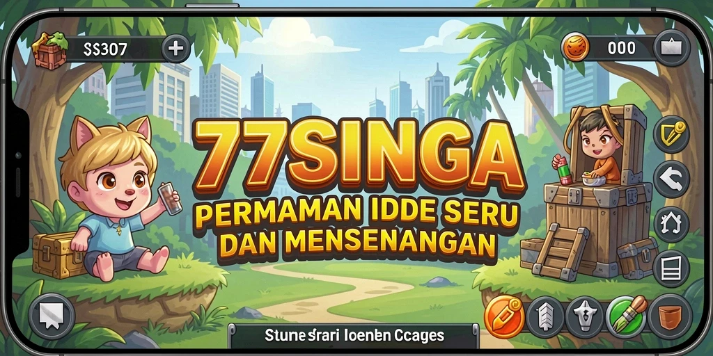 Tampilan screenshot <strong>77SINGA</strong> menampilkan karakter yang aktif dalam game Idle.