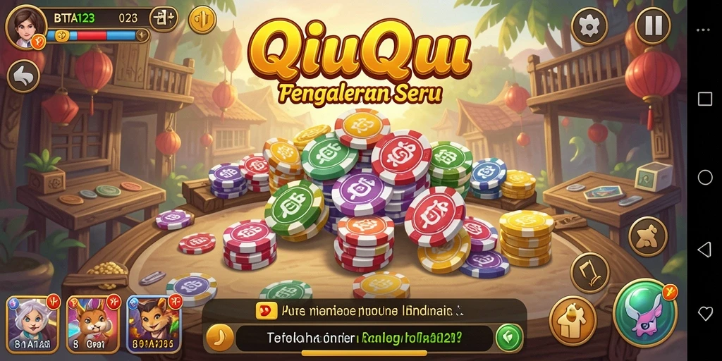 Tampilan gameplay QiuQiu yang menarik dan seru di BATA123.