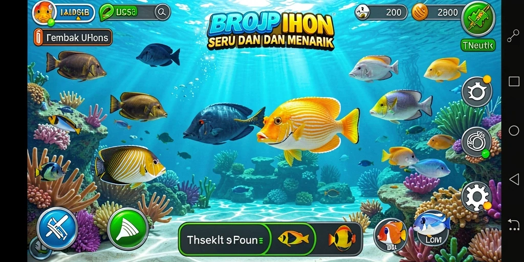 Tampilan menarik dari gameplay Tembak Ikan BROJP yang mengasyikkan.