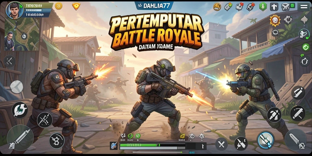 Gambaran gameplay seru dan intens dari pertempuran di DAHLIA77.