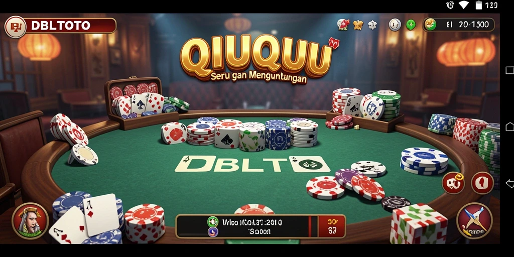 Tampilan gameplay DBLTOTO yang seru dalam bermain QiuQiu.