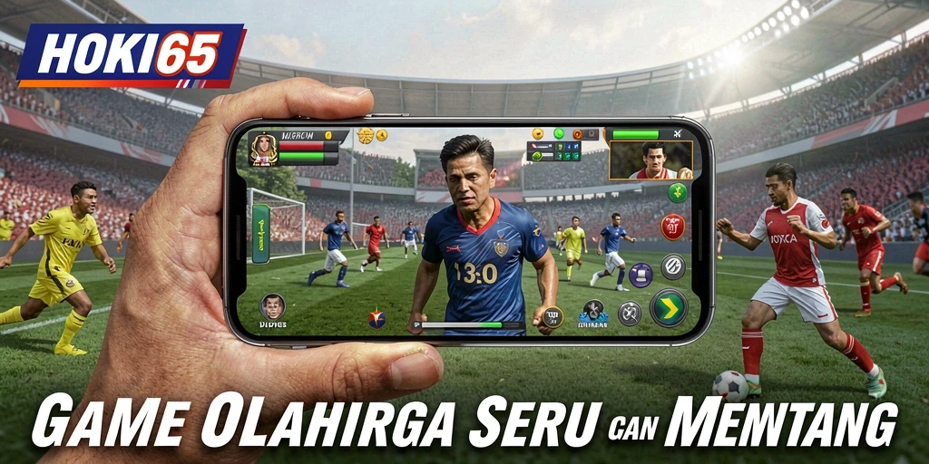 Screenshot HOKI65 menampilkan aksi seru gameplay olahraga.