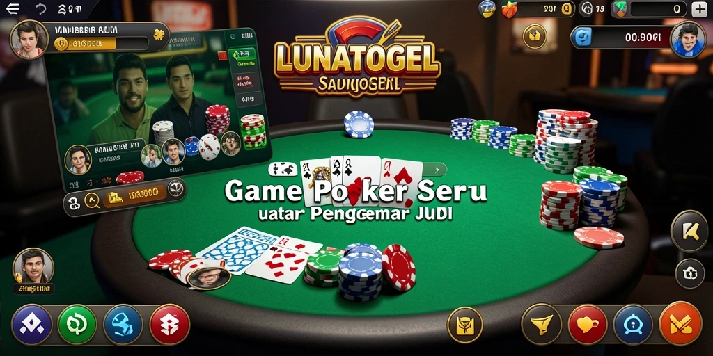 Tampilan gameplay menegangkan dan seru di LUNATOGEL.
