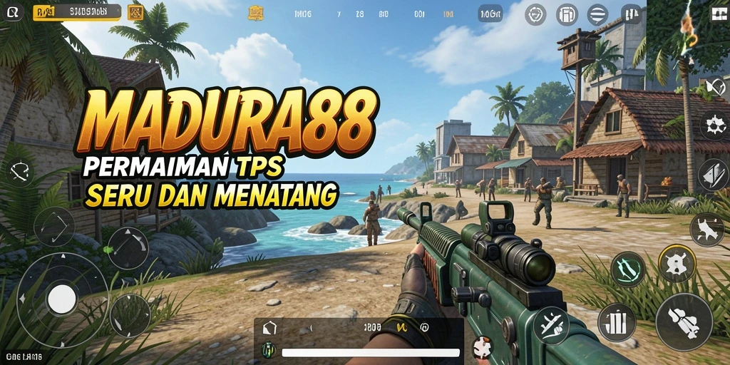 Tampilan gameplay seru di MADURA88 dengan aksi tembak-menembak yang intens.