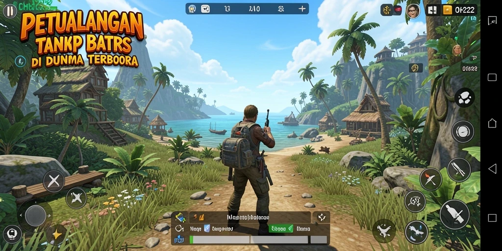 Tampilan gameplay menarik di dunia terbuka OH222.