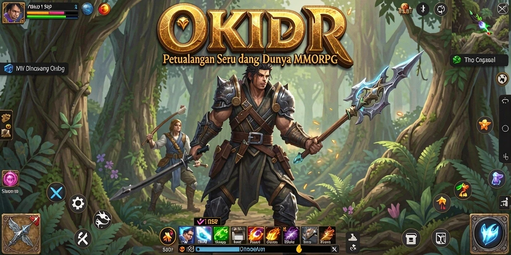 Gameplay seru di OKIDR, sebuah dunia MMORPG yang menakjubkan.