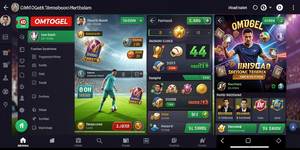 Tampilan antarmuka yang ramah pengguna dari OMTOGEL saat bermain taruhan.