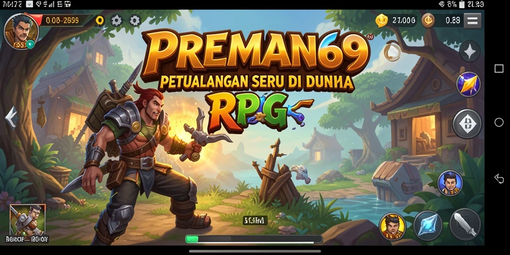 Tampilan grafis PREMAN69 yang menawan dalam gameplay RPG.