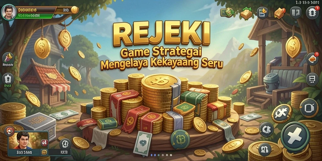 Tampilan gameplay seru di REJEKI dengan elemen strategi.