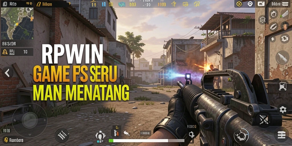 Tangkapan layar menunjukkan aksi seru dalam gameplay FPS RPWIN.
