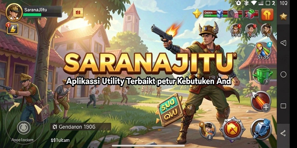 Tampilan antarmuka dan fitur utama dari SARANAJITU yang memudahkan pengguna.