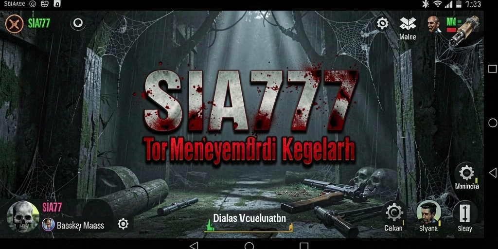 Screenshot SIA777 menampilkan gameplay penuh ketegangan dengan atmosfer horror.