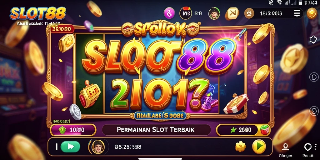 Gameplay SLOT88 dengan grafis menarik dan variasi mesin slot.