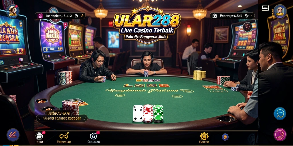 Tampilan gameplay ULAR288 yang mengesankan dengan dealer langsung siap melayani.