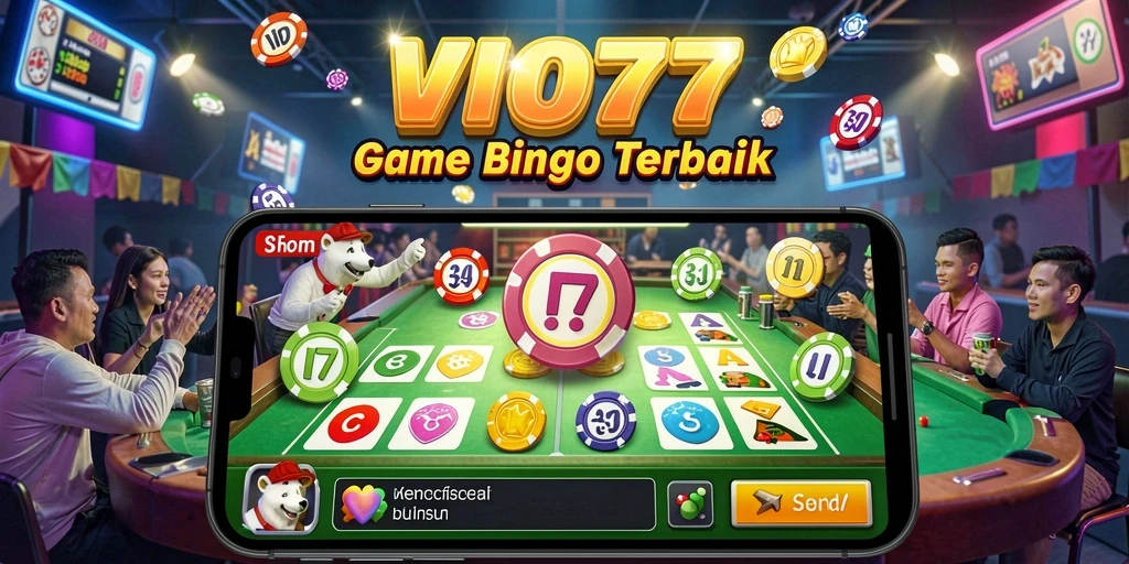Tampilan utama gameplay VIO77 yang penuh warna dan seru.