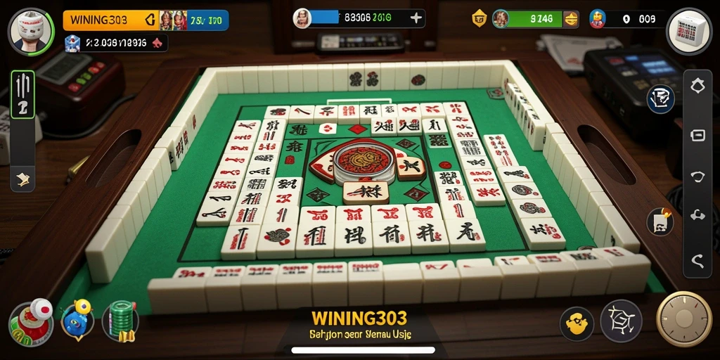 Tampilan gameplay menarik dari WINNING303 yang menampilkan suasana Mahjong.